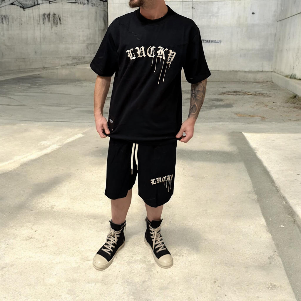 Coordinato black edition short set