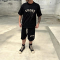 Coordinato black edition short set