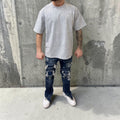 Shirt “marbled”light Gray