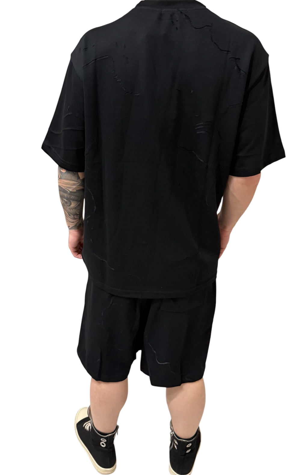 Coordinato black edition short set