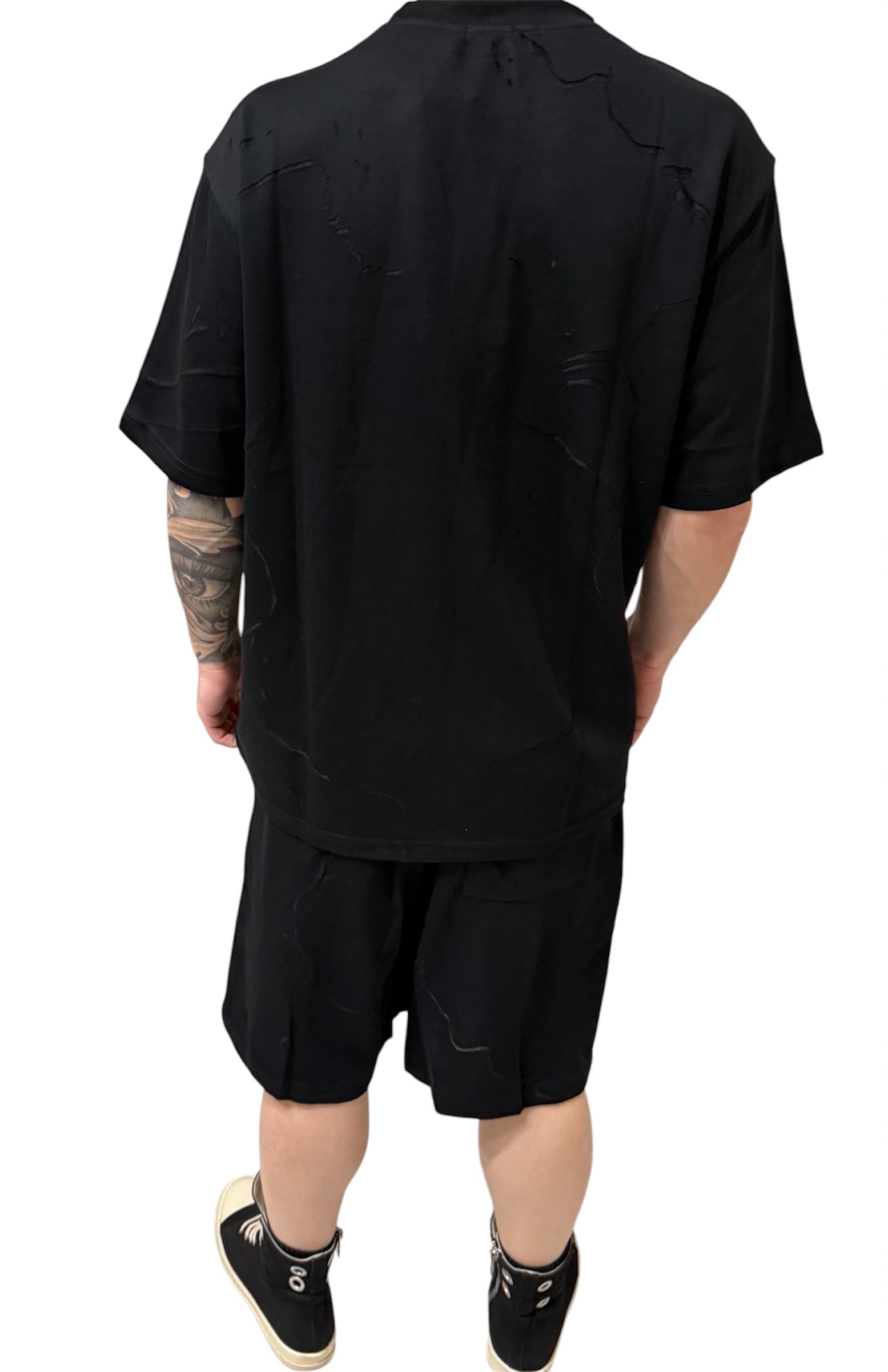 Coordinato black edition short set