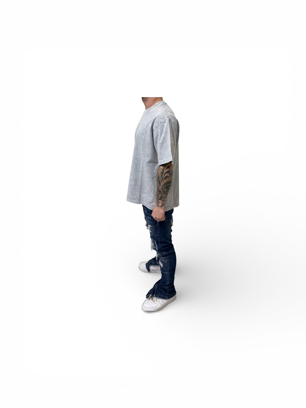 Shirt “marbled”light Gray