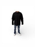 Shirt longsleeve double black
