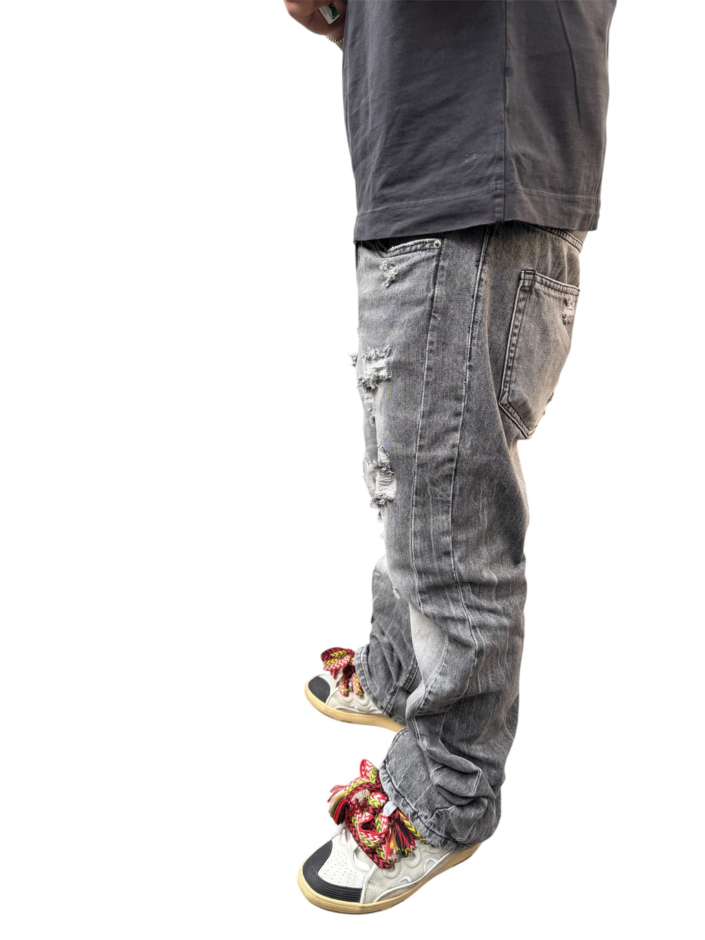 Jeans flare gray