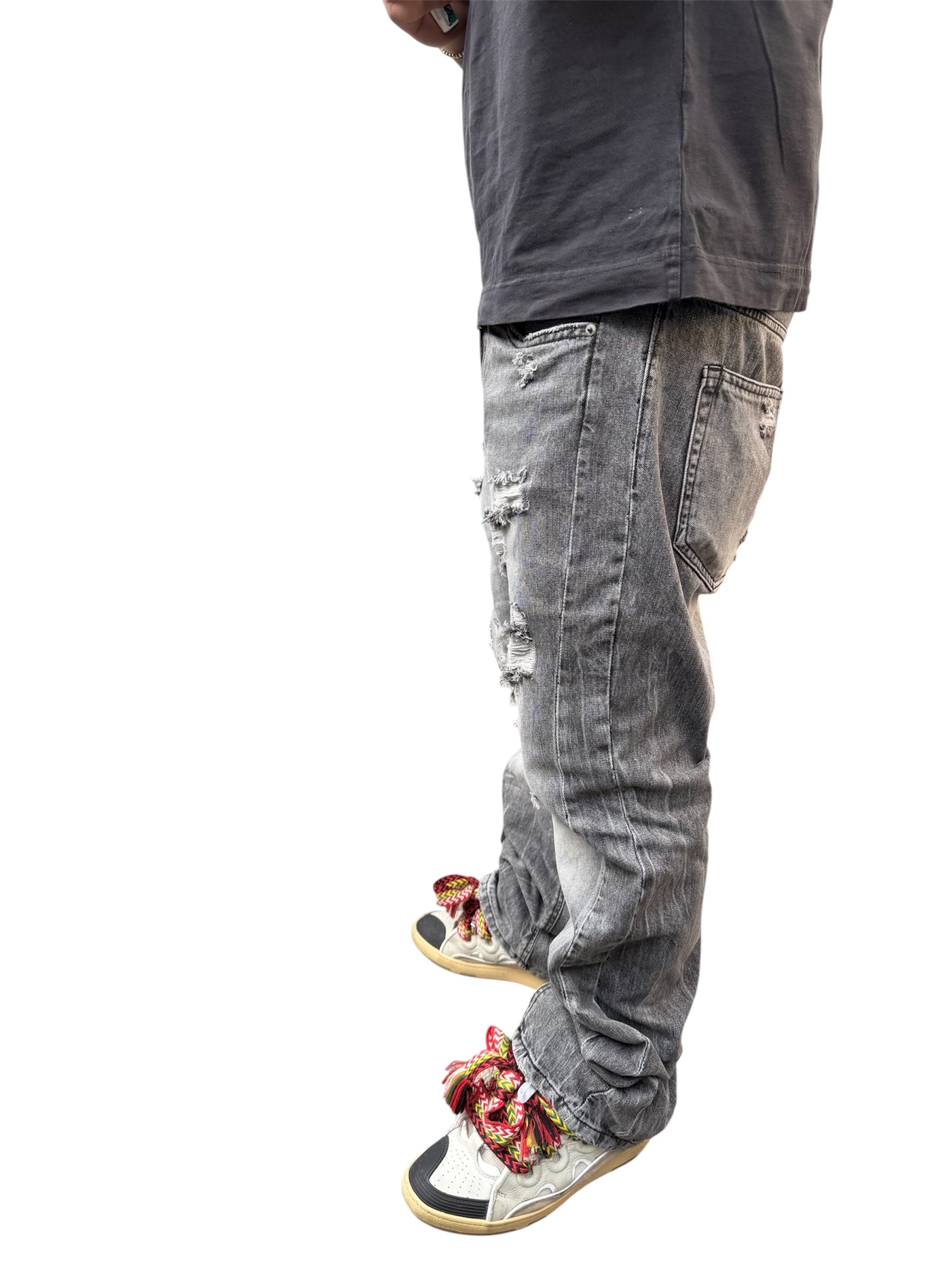 Jeans flare gray