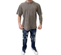 Shirt “marbled” dark grey