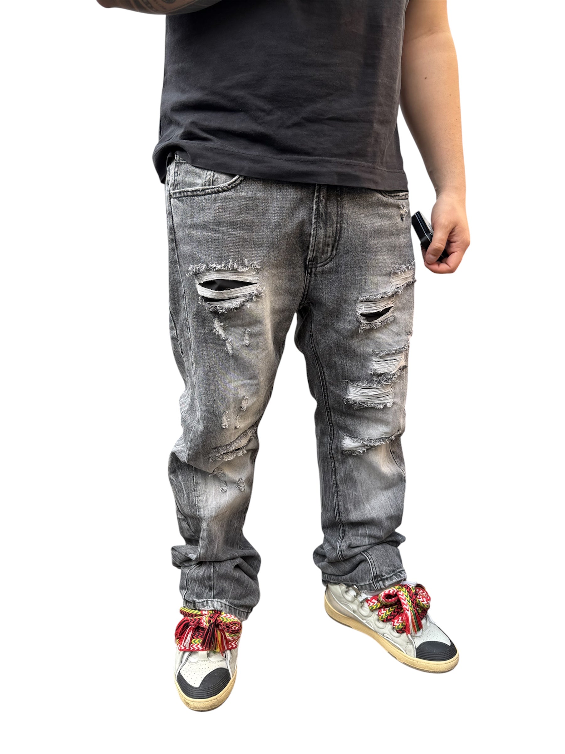 Jeans flare gray